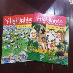 Highlights Magazine may 1998 and 1999. Great condition vintage magazine. Fun for